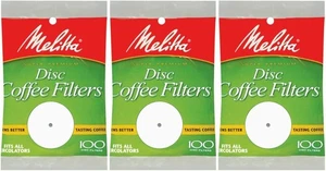 Filtros de café de disco percolador Melitta 3,5 - blanco, paquete de 100 - Imagen 1 de 6