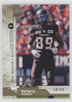 2018 Upper Deck CFL Gold /50 Davaris Daniels #81 - Image 1 of 2