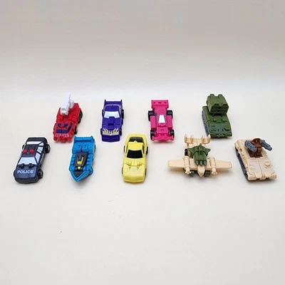 TRANSFORMERS G1 (VTG) Lot of 9 Micromasters Patrol - BATTLE, RESCUE, RACE TRACK - Image 1 of 4
