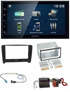 Kenwood 2DIN Bluetooth MP3 USB DAB Autoradio für Audi TT 06-14 Aktivsystem Quadl - Bild 1 von 9