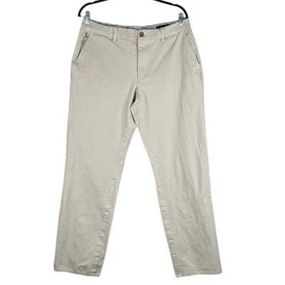 Pantalones de pierna recta Bonobos para hombre color caqui tostado clásicos Preppy Chico talla 34x32 Foto 1 de 4