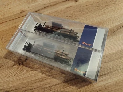 Roco H0e 34582 ÖBB Rungenwagen Set SSm/s Ybbstalbahn mit Ladung NEU in OVP - Bild 1 von 2