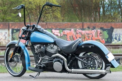 1" Ape Hanger Schwarz inkl. Kabelkerben Breite 96cm/Höhe 41cm mit Teilegutachten - Bild 1 von 2