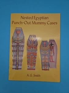 Nested Egyptian Punch-Out Mummy Cases 1996 A. G. Smith Cardstock Paper Cases - Bild 1 von 10