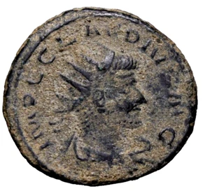 MS PORTRAIT Claudius II. Gothicus. (268-270 AD). Æ Antoninianus. Antioch Coin - Picture 1 of 4