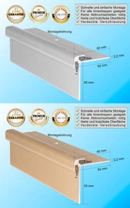 €41,4/m Treppenkantenprofil CLASSIC 7mm Aluminium Treppenprofil Treppenkante Alu - Bild 1 von 13
