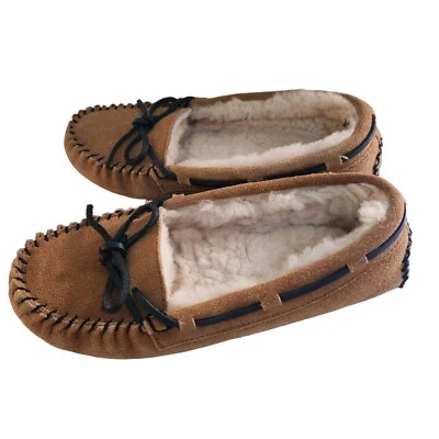 Zapatillas mocasín de gamuza natural de piel de oveja Vineyard Vines talla 7M Foto 1 de 4