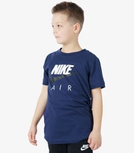 Nike Air Tee Youth Big Kids Boys' T-Shirt Size Small Blue CZ1828-410 - Picture 1 of 3