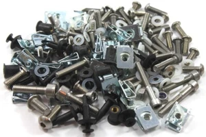 207 piece Universal Stainless Motorcycle Fairing & Frame Bolts Wellnut Clips Kit - Picture 1 of 7