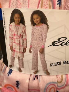 Eddie Bauer Kids 3-piece sleep set Robe + Pajama top and Botton Girls L 14/16 - Picture 1 of 7