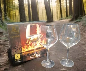 Wilmax England kristalliner 27 Unzen Weinkelch 9,75 Zoll Höhe WL-888000 2 STCK. - Bild 1 von 9