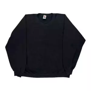 Made In Usa Dickies Sweatshirt - XL Black Polyester Blend - Picture 1 of 8