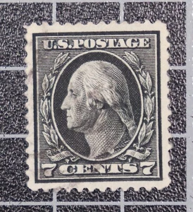 Scott 407 - 7 Cents Washington - Used - PSAG Cert Grade 90 - SCV - $65.00 - Picture 1 of 3