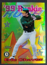 Eric Chavez Topps Chrome All Etch Refractor 99 Rookie Oakland Athletics A's RC