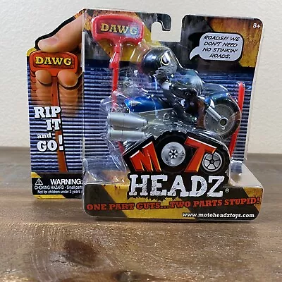 2009 Moto Headz DAWG Cruzer Rip Cord Cycle Biker  Summit Toys New Old Stock - Image 1 of 4