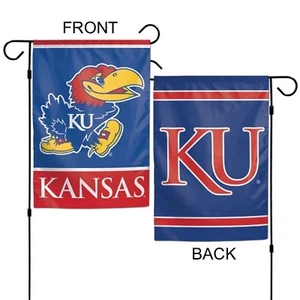 Kansas Jayhawks 12" x 18" Premium Garden Flag - Picture 1 of 1