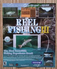 Reel Fishing III 3 PS2 Playstation 2 2003 Vintage Print Ad/Poster Official Art