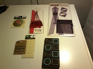 5X  EMBELLISHMENTS/STICKERS FOR SCRAPBOOKING  NEW IN DIFFRRENT THEMA'S  (P) - Picture 1 of 3