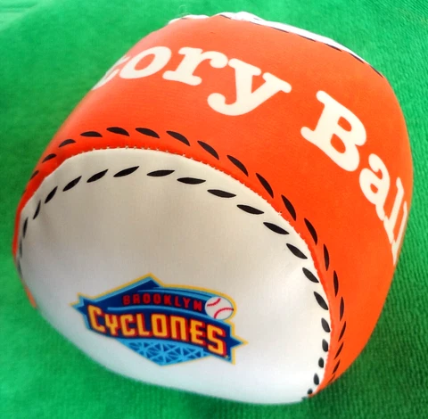 2011 BROOKLYN CYCLONES FOAM VICTORY BALL LETS GO CY-CLONES! NEW YORK METS MiLB Cover