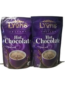 Lyons Instant Heiße Schokolade Glutenfrei Geeignet für Vegetarier 200g x 2 = 400g - Bild 1 von 4