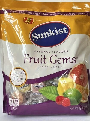 Jelly Belly Sunkist Fruit Gems Soft Candy  Natural Flavors  Variety Candies 2lb - Image 1 of 3