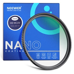 NEEWER 72mm UV Filter, Ultra Slim UV Protection 72mm Camera Lens Filter - Picture 1 of 8