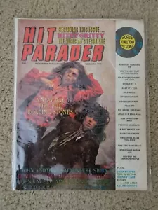 Hit Parader Magazine February 1970 Rolling Stones John Lennon, Deep Purple, RARE - Picture 1 of 4