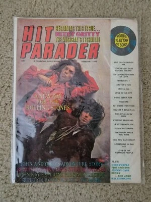 Hit Parader Magazine February 1970 Rolling Stones John Lennon, Deep Purple, RARE - Image 1 of 4