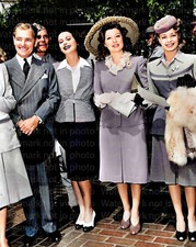 Greer Garson, Ronald Colman & Hedy Lamarr 8x10 RARE COLOR Photo 611