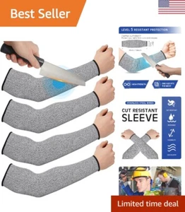 Arm Guard for Thin Skin - Cut Resistant Sleeves - 2 Pairs - Elastic & Breathable - Picture 1 of 9