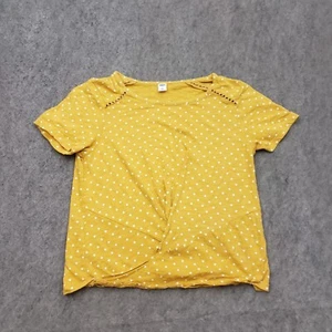 Camisa Old Navy Mujer Pequeña Amarilla Blanca Manga Corta Informal Ligera Damas - Imagen 1 de 10