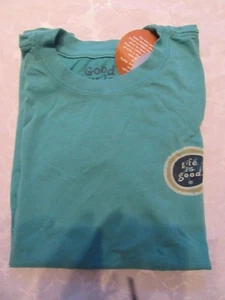 LIFE IS GOOD BOY S/S  TEE."GOOD OL'DAYS SKATEBOARD"- GRAPHIC ON BACK.. (L-10) - Picture 1 of 2