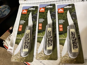 Ozark Trail Stag Finish Dual Blade Pocket Knife Folding, 3.25" Blade, Cream NIB! - Picture 1 of 4