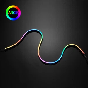 1000mm Tira de luz RGB flexible direccionable 3-Pin 5V Digital LED Neon Kit DIY PC - Imagen 1 de 12