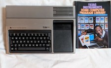 Texas Instruments TI-99/4A Computer No power cord no accessories - Library - Box