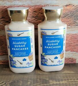 bath and body works blueberry sugar pancakes body lotion set of 2