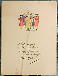 INDIEN VINTAGE WEIHNACHTS- UND NEUJAHRSGRUSSKARTE - Bild 1 von 3