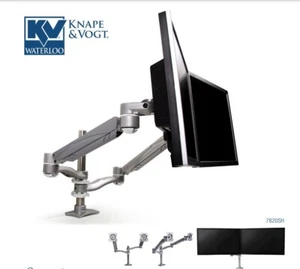 K&V Concerto x Horizon Ergonomic Double Arm Monitor Stand - Picture 1 of 5