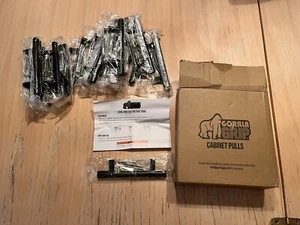 Gorilla Grip Negro 20 Pk 5" Largo Níquel Acero Inoxidable Gabinete y Cajón Tiradores NUEVO - Imagen 1 de 1