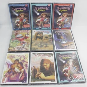 Superbook DVD Lot (9) New Sealed CBN Explorer Gizmo's Christmas Good Samaritan + - Picture 1 of 6