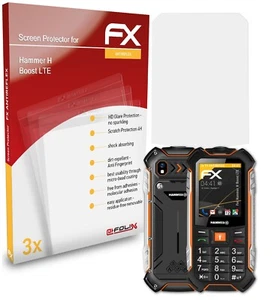 atFoliX 3x Film Protection d'écran pour Hammer H Boost LTE mat&antichoc - Photo 1 sur 8