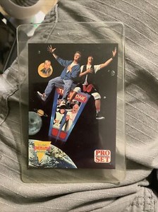 Bill and Ted's Excellent Adventure Movie Pro Set Promo 2 Sided card Keanu Reeves