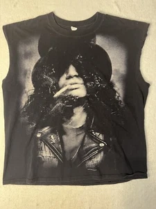 Vtg Guns N Roses Slash Black Faded Band Shirt Cigarette 2004 Y2K XL - Picture 1 of 10