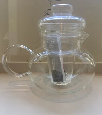 Primula 40oz Glass Teapot W/Loose Tea Infuser Pre-Owned Good Condition - Image 1 of 4