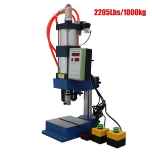2205lbs 110V Pneumatic Punch Press Machine Foot Switch Double Button 3.9-1.9in - Picture 1 of 24