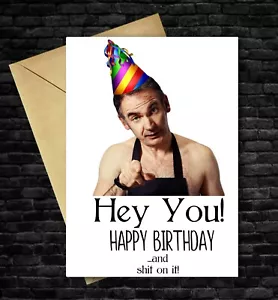 Funny Birthday Card Dad a-Sh*t on it Friday night Dinner for Dad Mum Brother - Picture 1 of 1