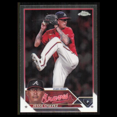 Jesse Chavez #USC22 2023 Topps Chrome Update Atlanta Braves Baseball Card MLB NM - Image 1 of 3