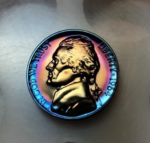 1964 GEM PROOF JEFFERSON NICKEL Rainbow Toned Gem - Foto 1 di 2