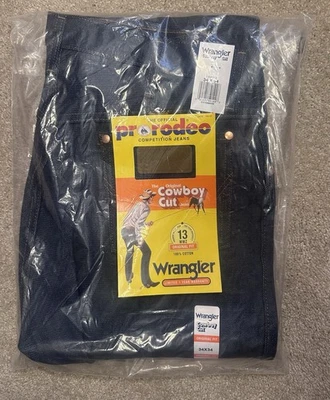 Pantalones de mezclilla Wrangler para hombre 13MWZ azules corte vaquero ajuste original talla 34x34 nuevos con etiquetas Foto 1 de 2