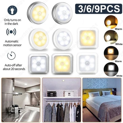 Motion Sensor Night Light Intelligent Body Light Sensor USB Charging Night Lamp - Image 1 of 4